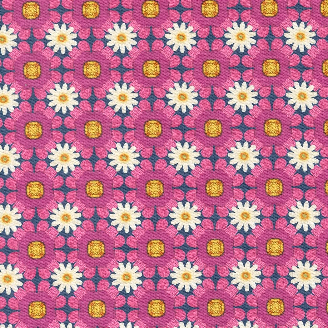 Vintage Soul • Daisy Chain • Hot Pink • 7437 21 — Rocking Chair Quilts